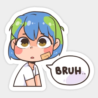 Earth-Chan Bruh Sticker